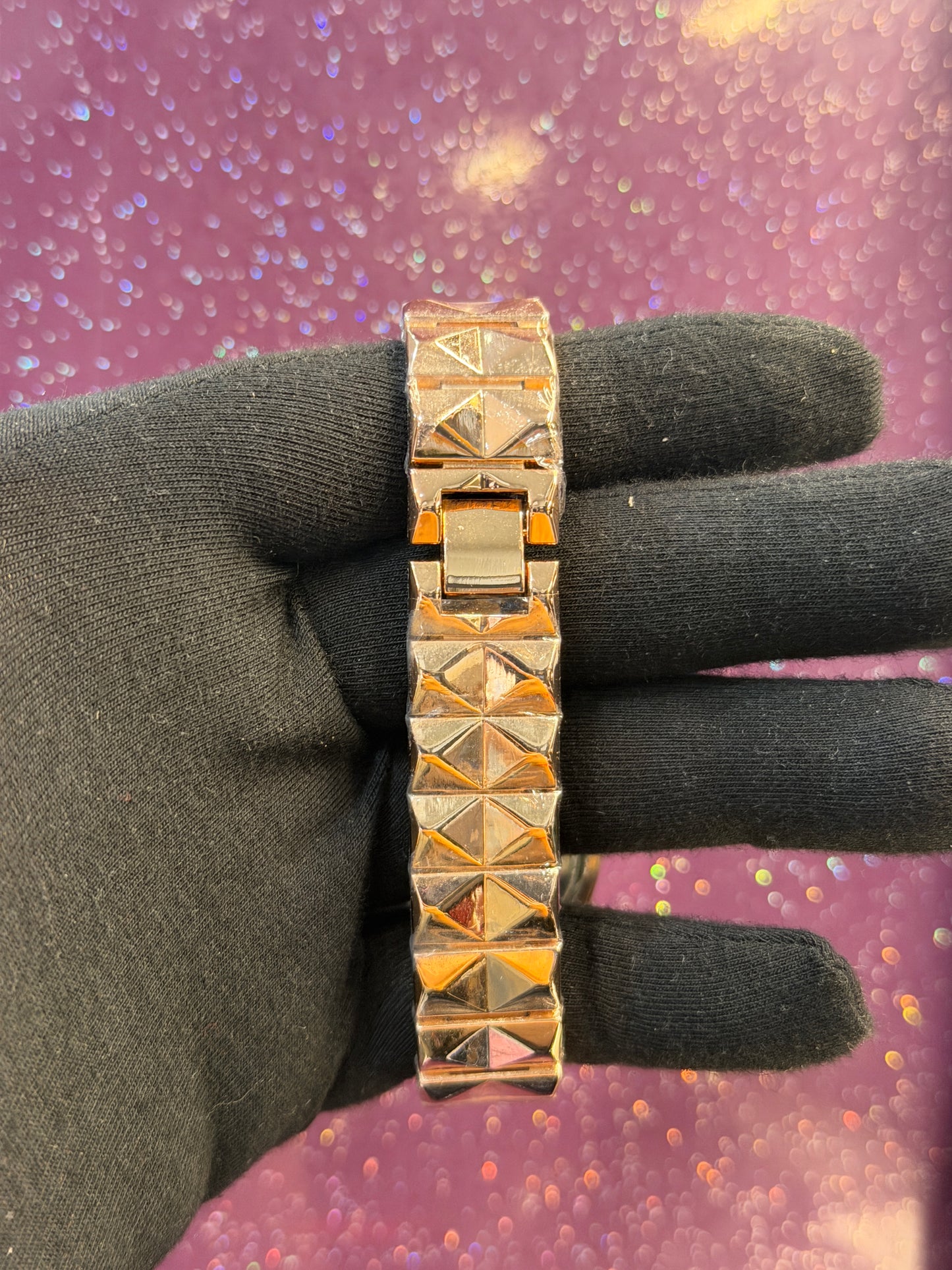 GUCCI - LADIES WATCH - ROSE GOLD CHAIN WITH WHITE DIAL