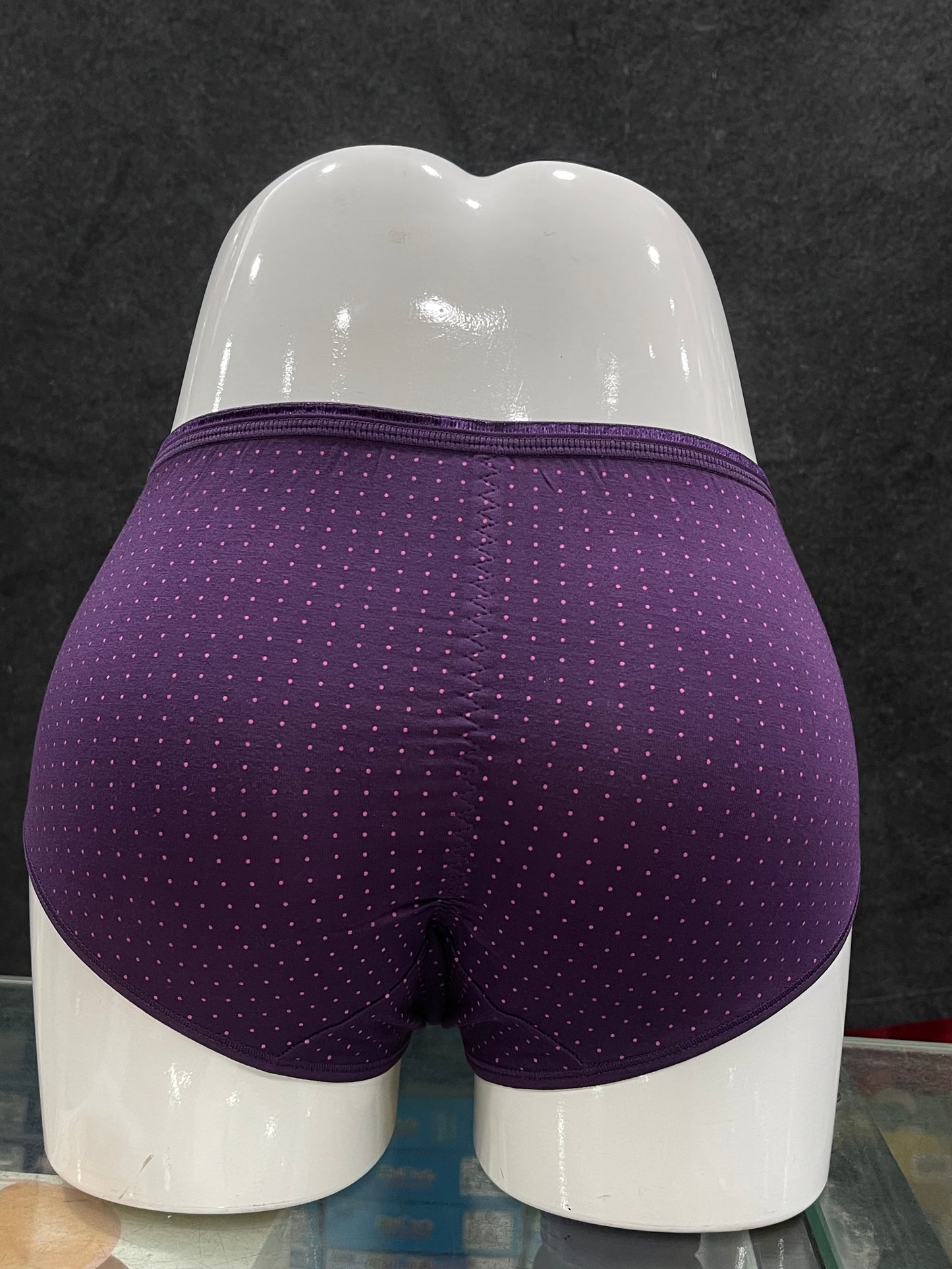 COTTON PANTY - PRINTED - FULL COVERAGE - COMFORTABLE - PURPLE COLOUR