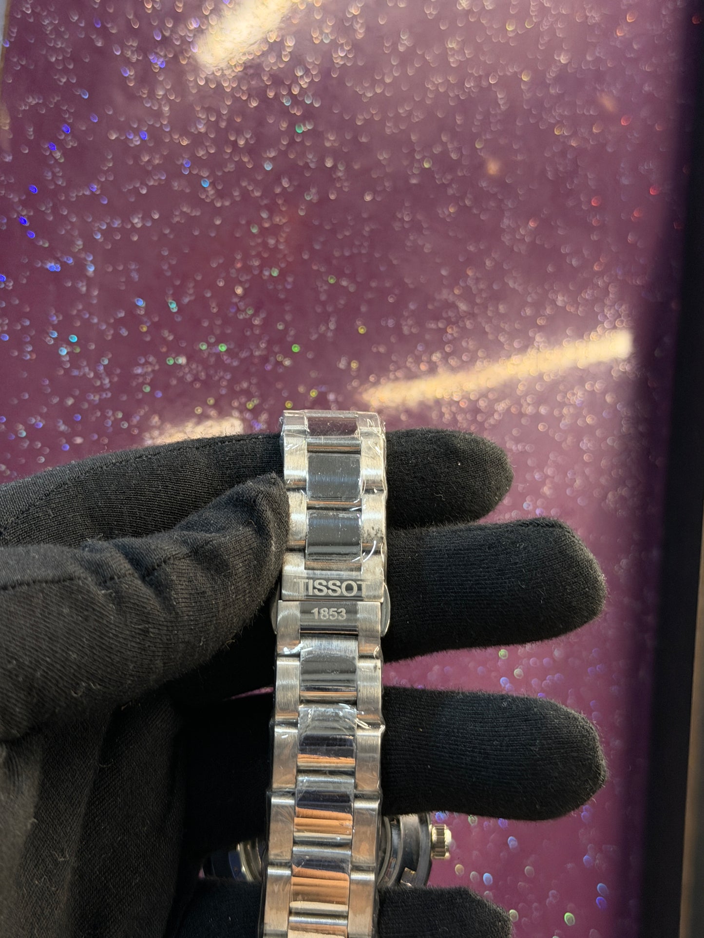 TISSOT - MEN'S WATCH - AUTOMATIC - SILVER CHAIN WITH GREEN DIAL