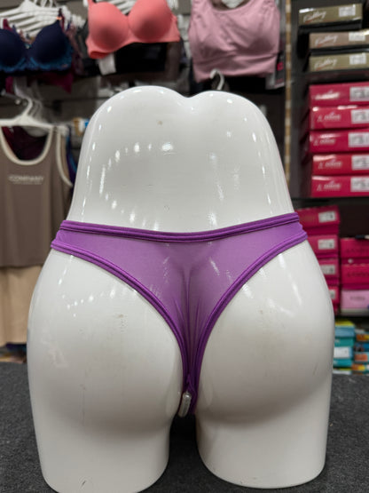NETTED PEARLS PANTY - FRONT EMBROIDERY - PURPLE COLOUR