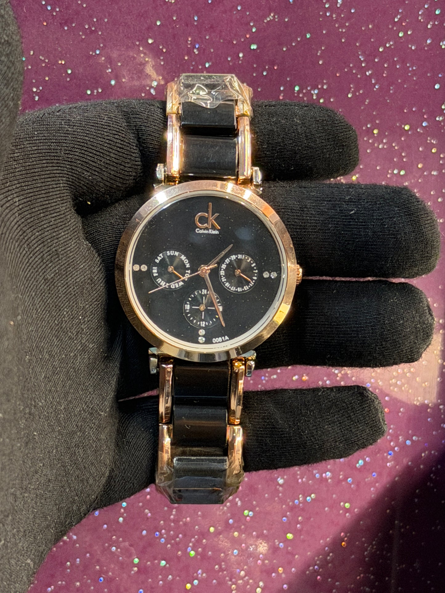 CK - LADIES WATCH - BLACK CHORONOGRAPH
