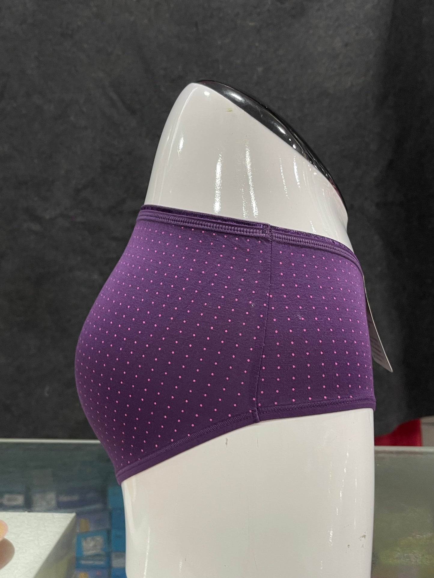 COTTON PANTY - PRINTED - FULL COVERAGE - COMFORTABLE - PURPLE COLOUR