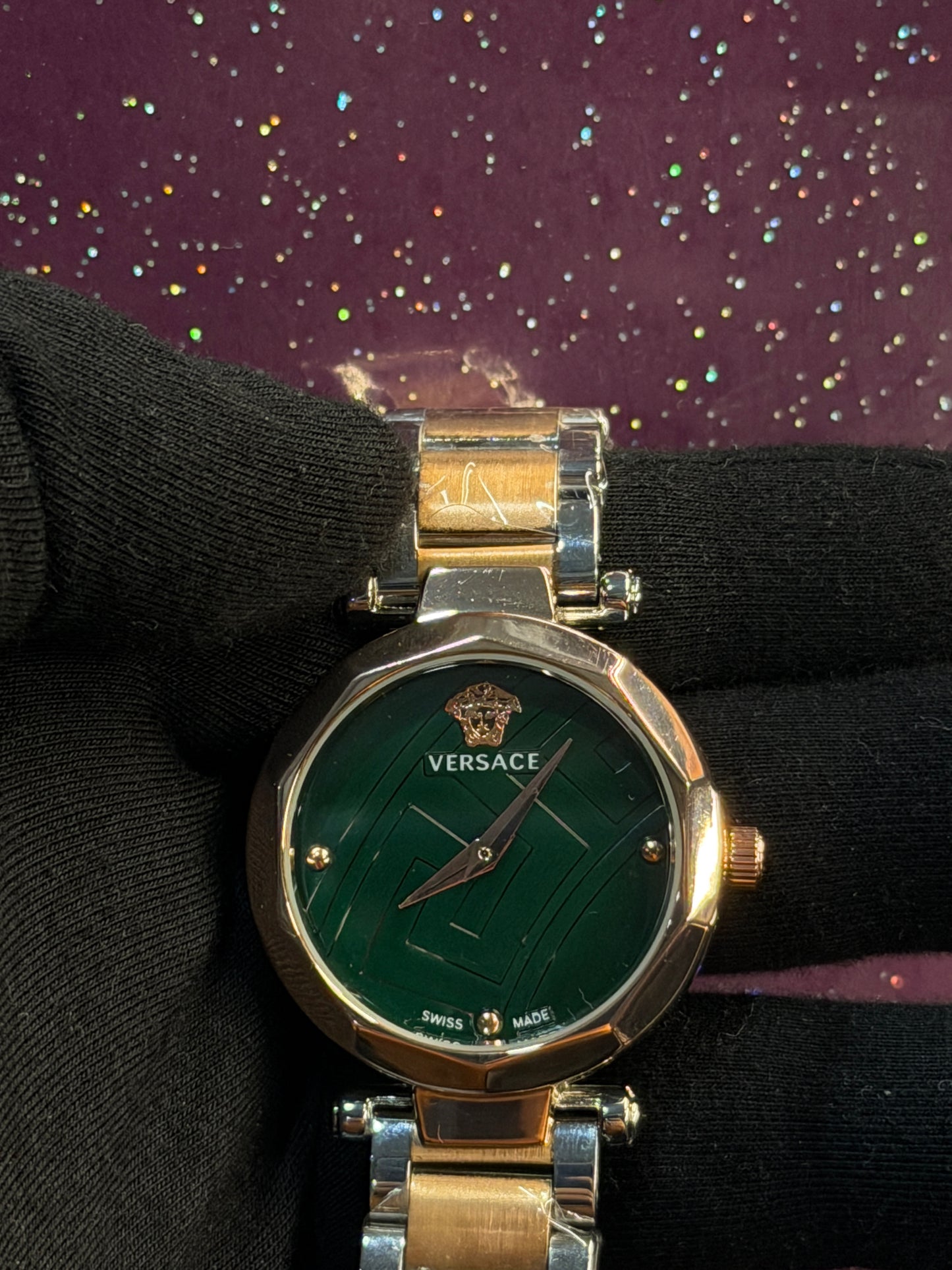 VRSC- LADIES WATCH - ROSE GOLD WITH GREEN DIAL