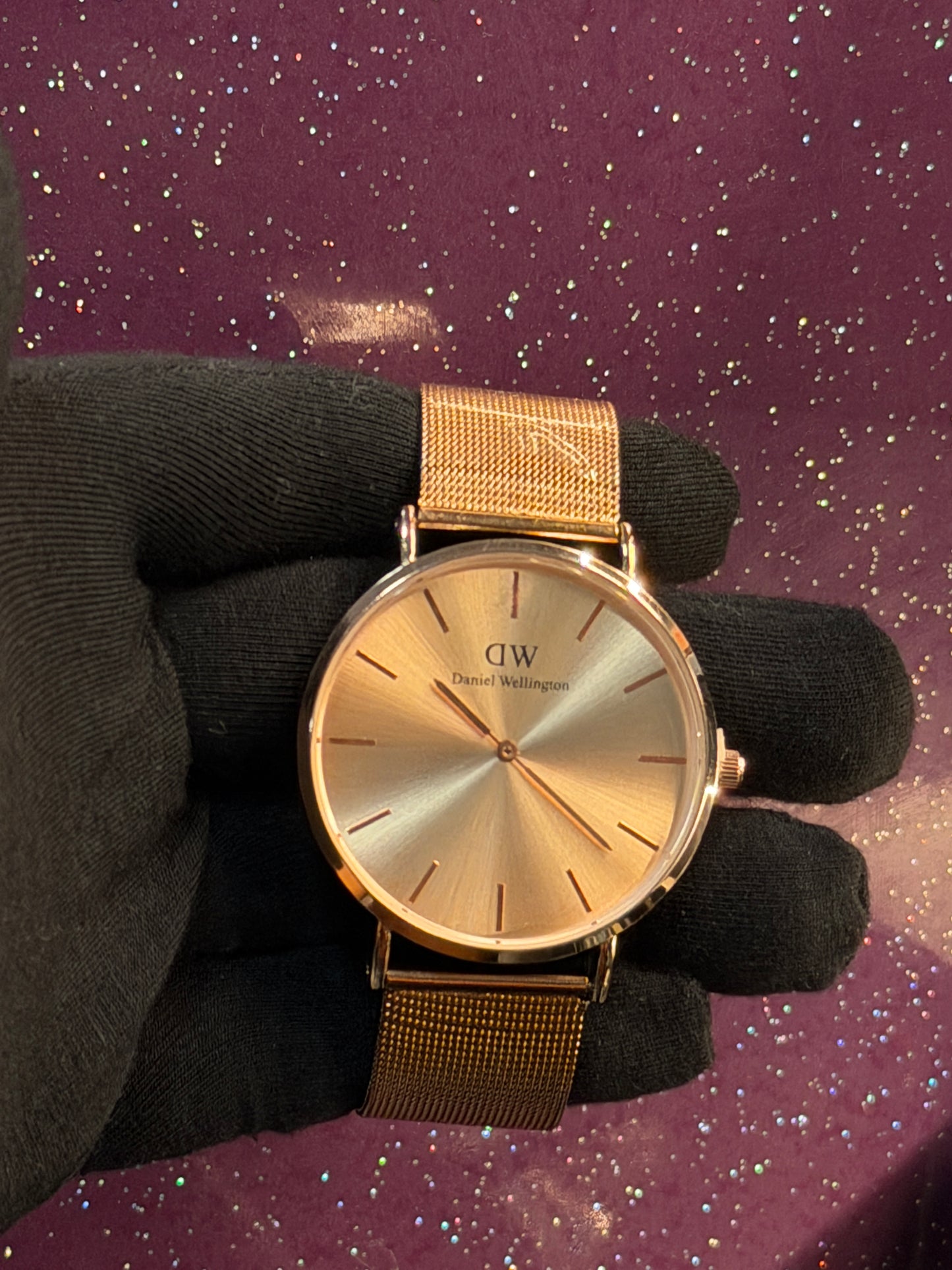 DW - NO.7347 LADIES WATCH MESH CHAIN BIG DIAL