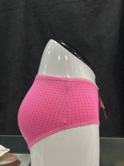 COTTON PANTY - PRINTED - FULL COVERAGE - COMFORTABLE - PINK COLOUR