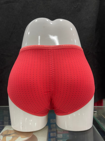 COTTON PANTY - PRINTED - FULL COVERAGE - COMFORTABLE - RED COLOUR
