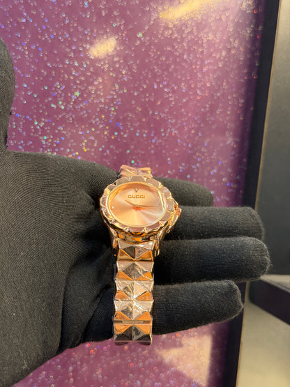 GUCCI - LADIES WATCH - ROSE GOLD COLOUR