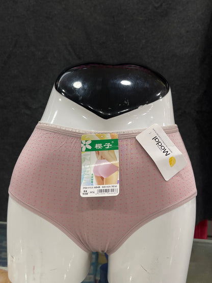 COTTON PANTY - PRINTED - FULL COVERAGE - COMFORTABLE - PEACH COLOUR