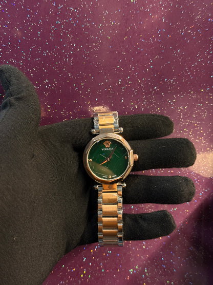 VRSC- LADIES WATCH - ROSE GOLD WITH GREEN DIAL