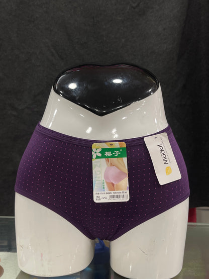 COTTON PANTY - PRINTED - FULL COVERAGE - COMFORTABLE - PURPLE COLOUR