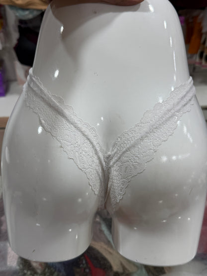 STRING THONG PANTY - ROLEPLAY ARTICLE - WHITE COLOUR - FULL TRANSPARENT