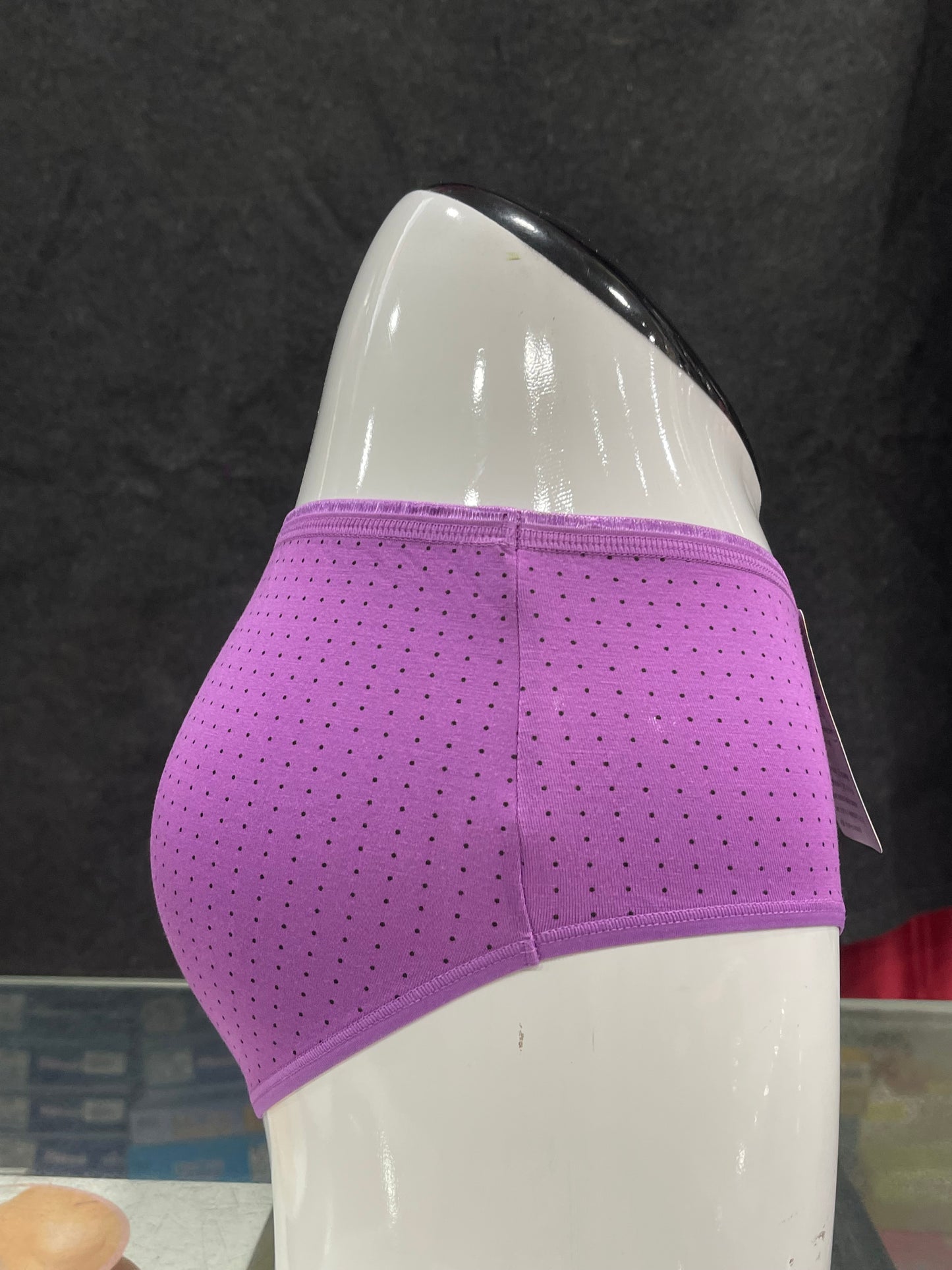 COTTON PANTY - PRINTED - FULL COVERAGE - COMFORTABLE - PURPLE COLOUR