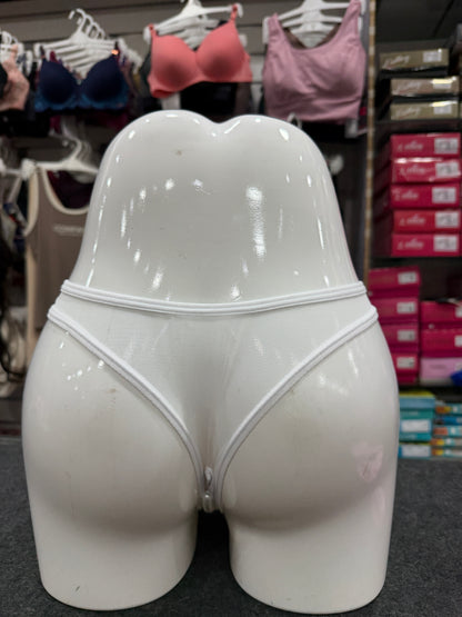 NETTED PEARLS PANTY - FRONT EMBROIDERY - WHITE COLOUR