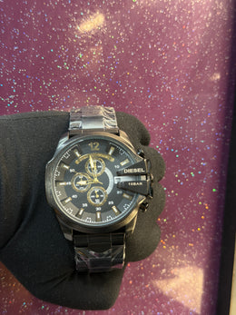 DIESEL - MR. DADDY - MEN'S WATCH - CHRONOGRAPH WATCH - BLACK COLOUR 10 BAR