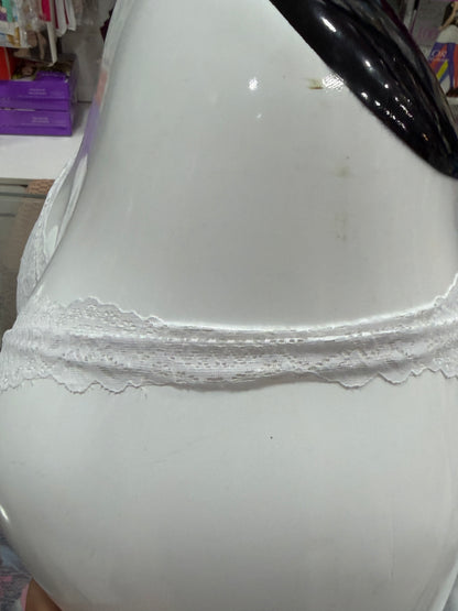 STRING THONG PANTY - ROLEPLAY ARTICLE - WHITE COLOUR - FULL TRANSPARENT