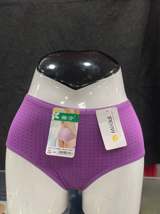 COTTON PANTY - PRINTED - FULL COVERAGE - COMFORTABLE - PURPLE COLOUR