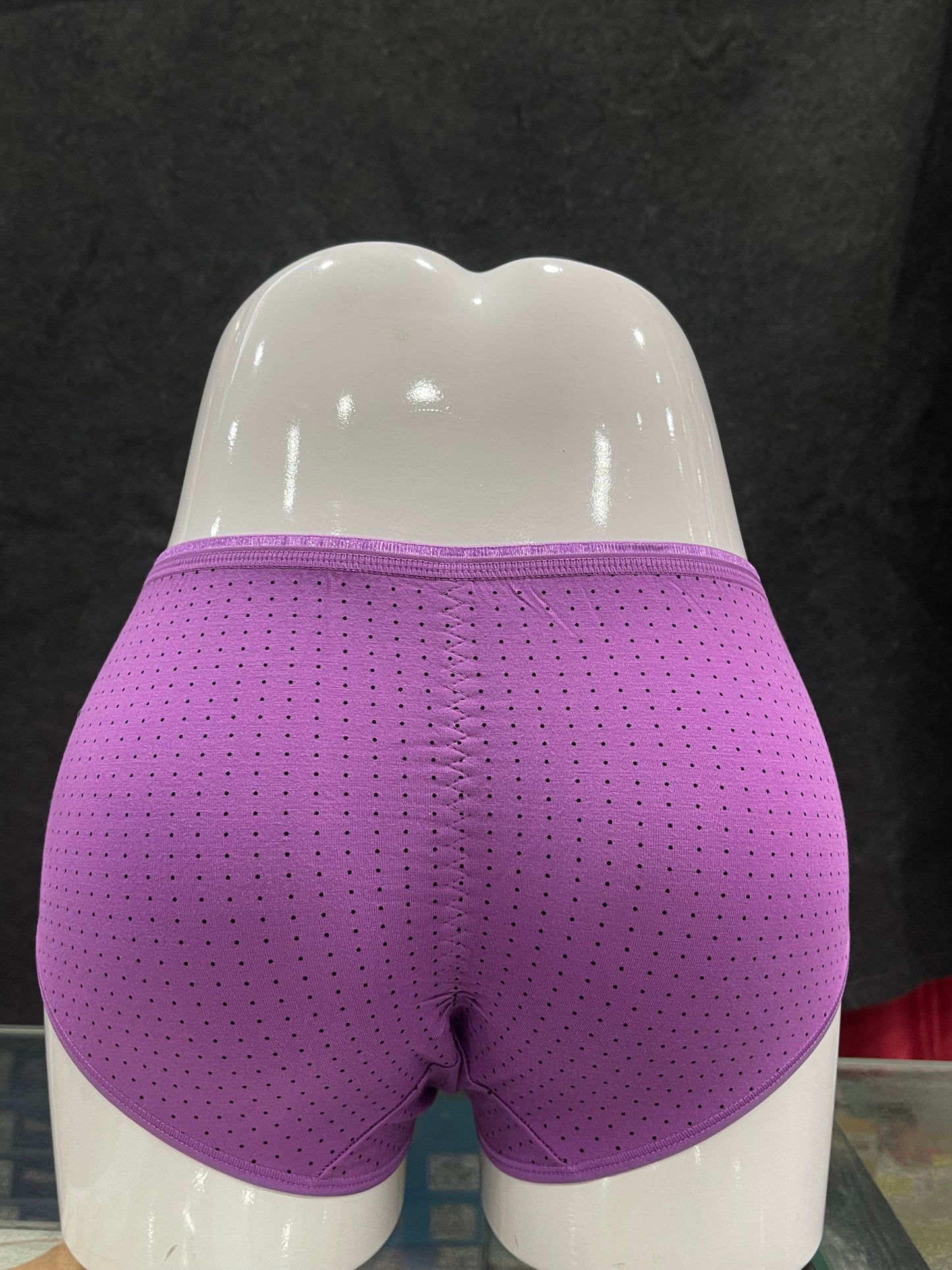 COTTON PANTY - PRINTED - FULL COVERAGE - COMFORTABLE - PURPLE COLOUR