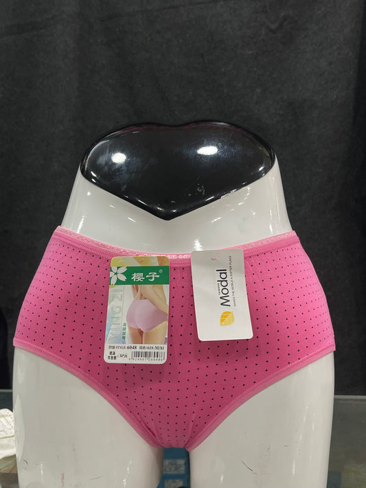 COTTON PANTY - PRINTED - FULL COVERAGE - COMFORTABLE - PINK COLOUR