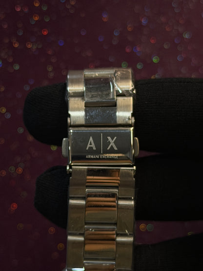 AX2701-SLIM ARTICLE , SILVER WITH BLUE DIAL