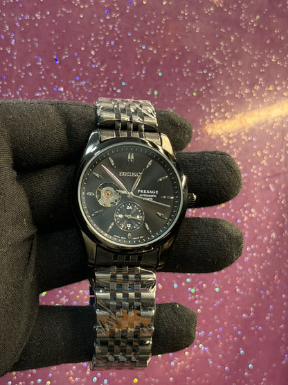 SEIKO - MEN'S WATCH - AUTOMATIC - BLACK COLOUR - LIMITED EDITION