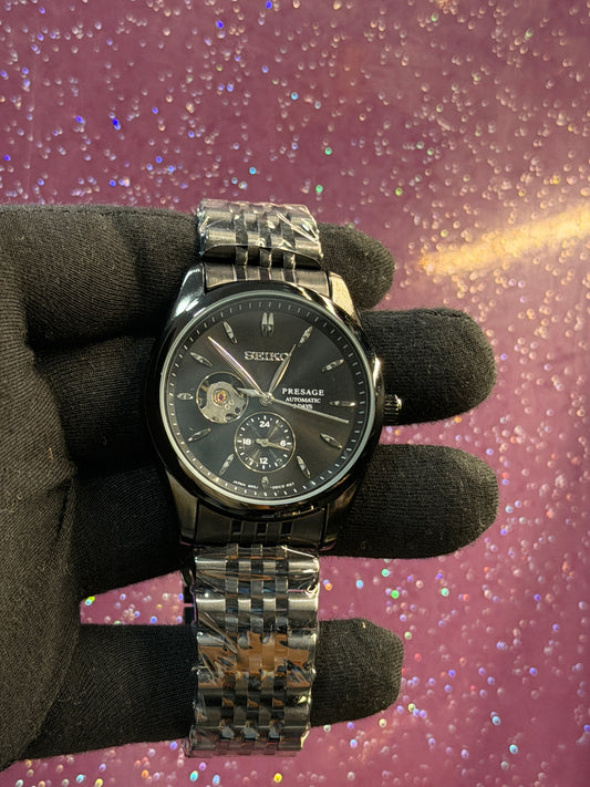 SEIKO - MEN'S WATCH - AUTOMATIC - BLACK COLOUR - LIMITED EDITION