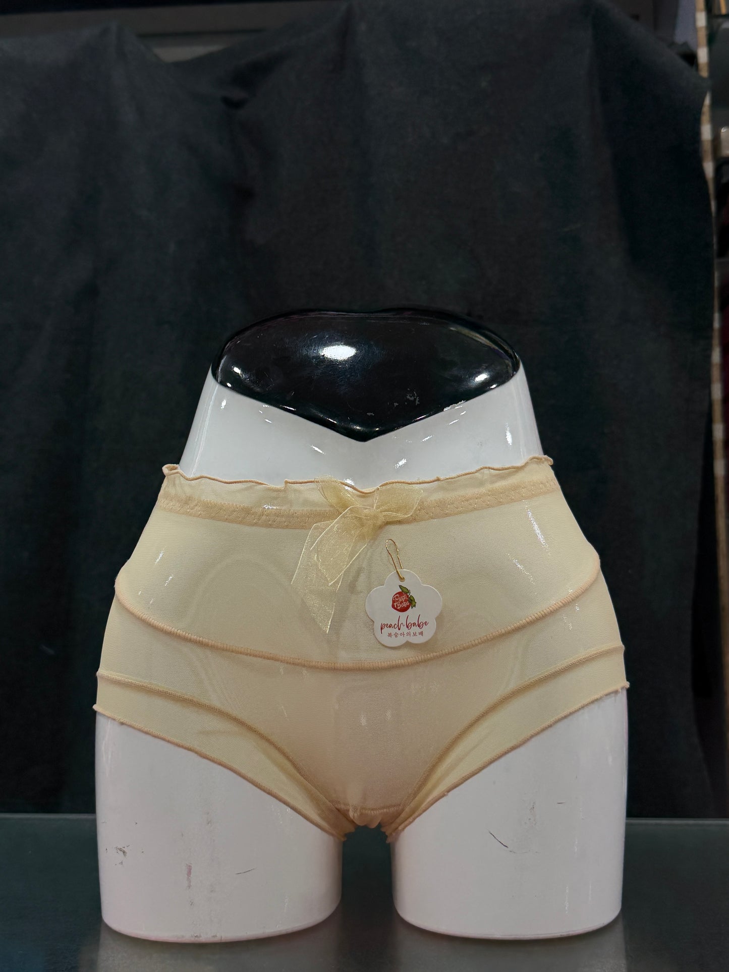 NETTED PANTY - FULLY TRANSPARENT - SKIN COLOUR