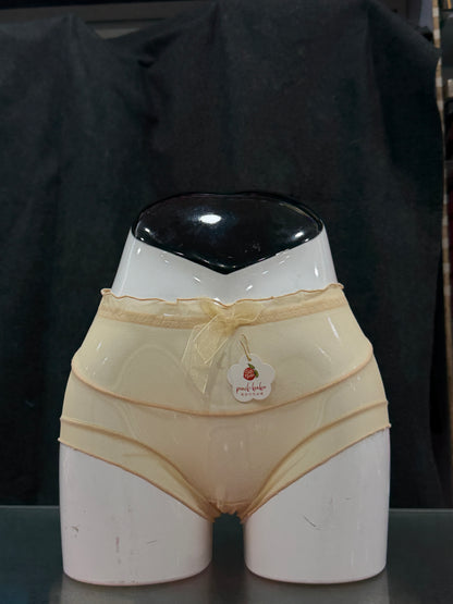 NETTED PANTY - FULLY TRANSPARENT - SKIN COLOUR