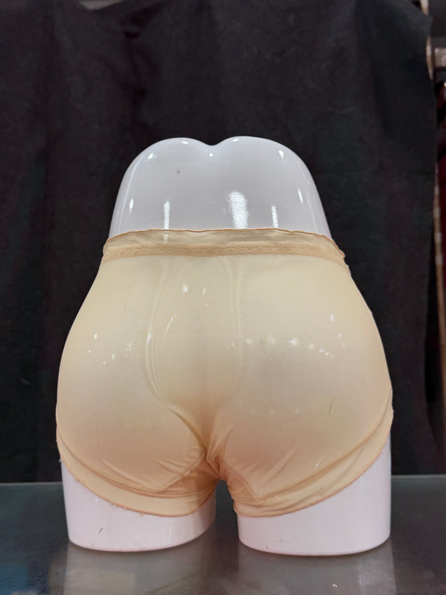 NETTED PANTY - FULLY TRANSPARENT - SKIN COLOUR