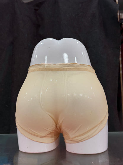 NETTED PANTY - FULLY TRANSPARENT - SKIN COLOUR