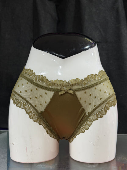 NETTED PANTY - SATIN FABRIC - SIDE NET
