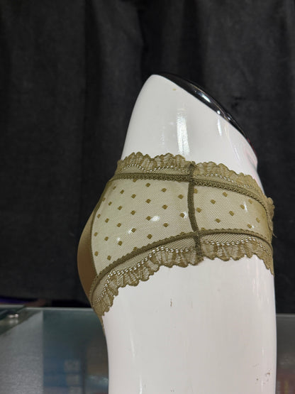 NETTED PANTY - SATIN FABRIC - SIDE NET