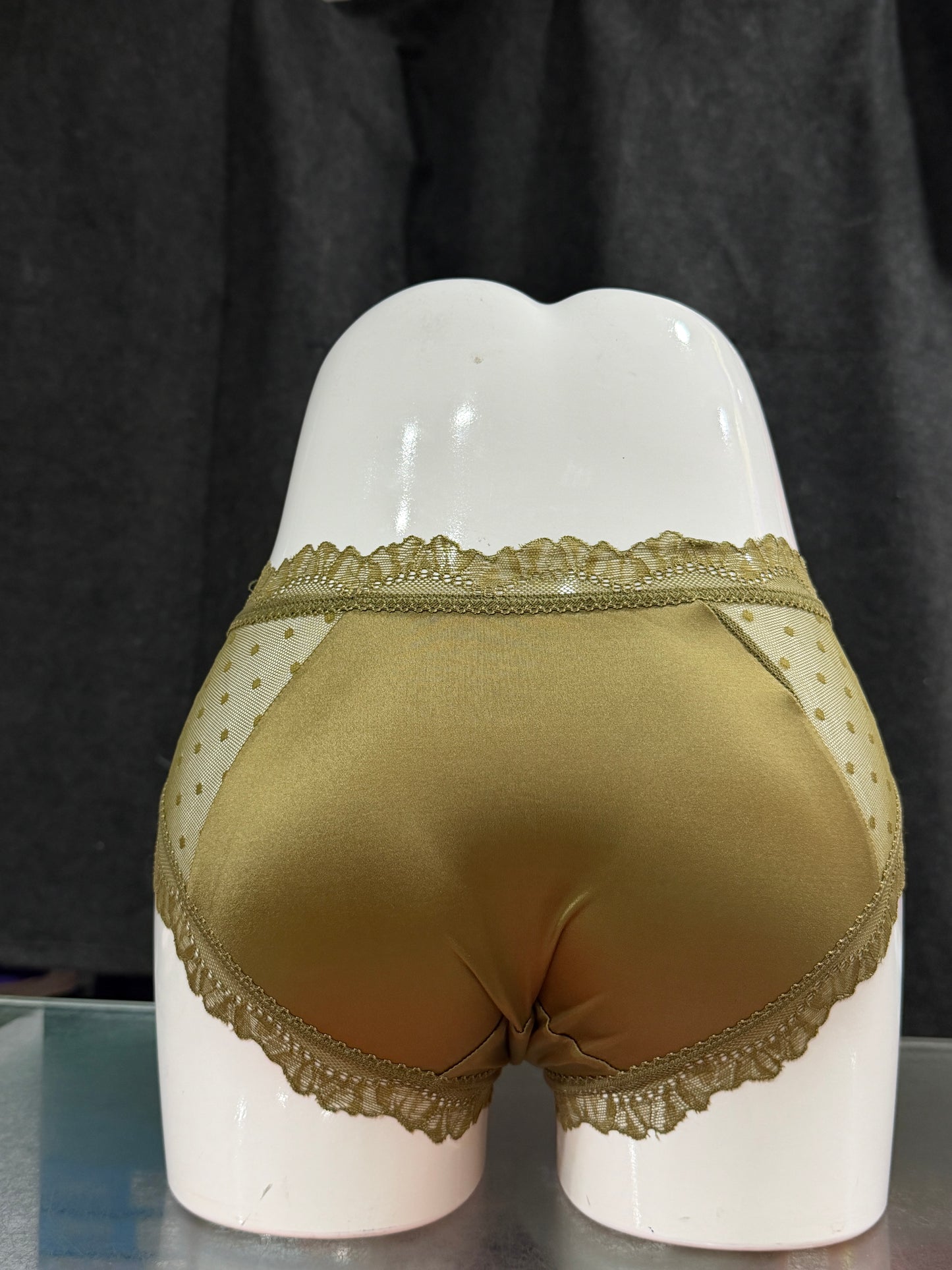 NETTED PANTY - SATIN FABRIC - SIDE NET