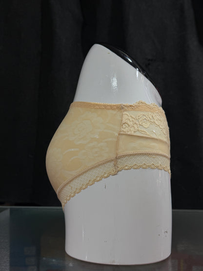 NETTED PANTY - FULLY TRANSPARENT - SKIN COLOUR