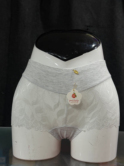 NETTED PANTY - FULLY TRANSPARENT - FULL BRIEF - GREY COLOUR
