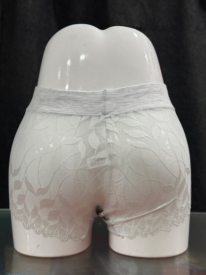NETTED PANTY - FULLY TRANSPARENT - FULL BRIEF - GREY COLOUR