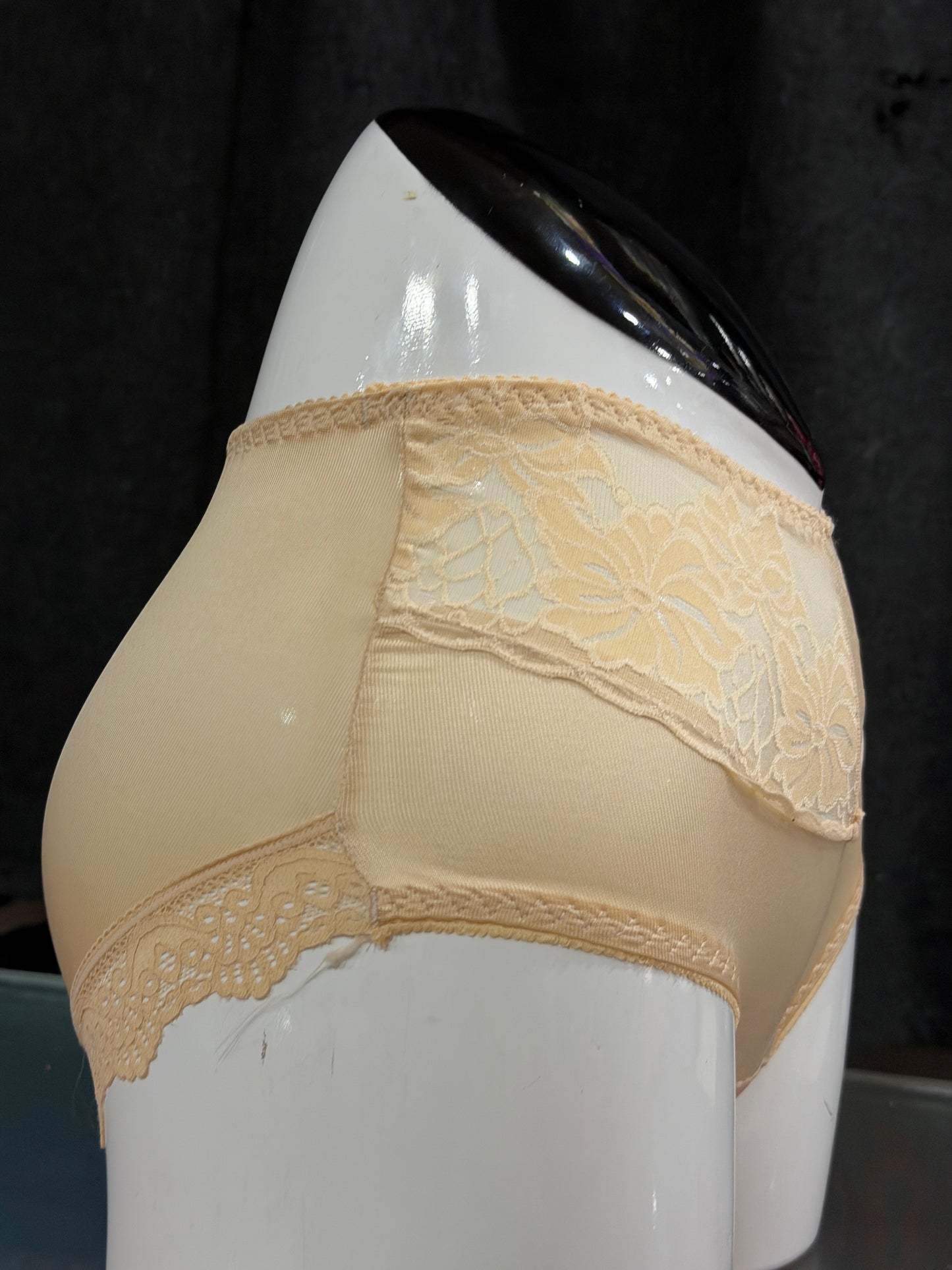 NETTED PANTY - TUMMY TUCKER - FABRIC SATIN - SKIN COLOUR