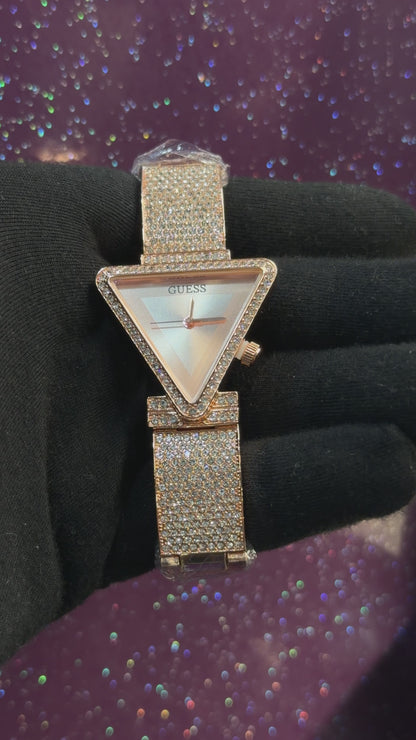 GUESS - LADIES WATCH - STONE WORK - BRACELET LOOK