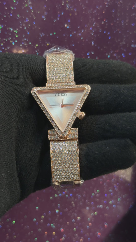 GUESS - LADIES WATCH - STONE WORK - BRACELET LOOK