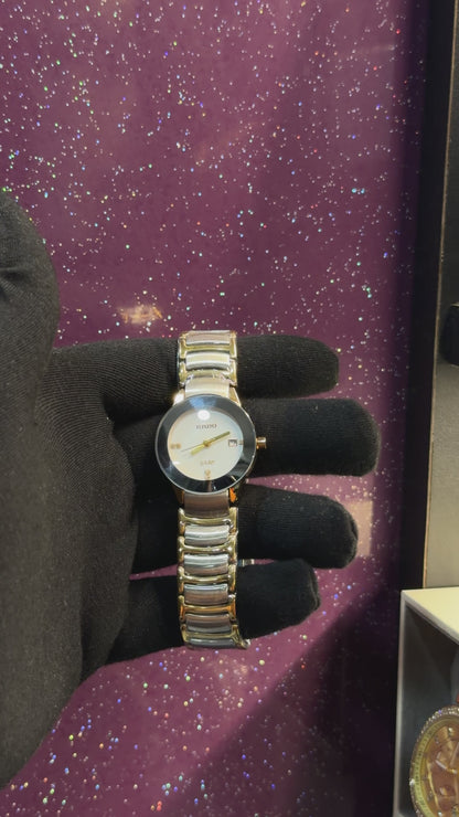 RDO - JUBILE 1809L model - CERAMIC - LADIES WATCH - SILVER AND WHITE CHAIN