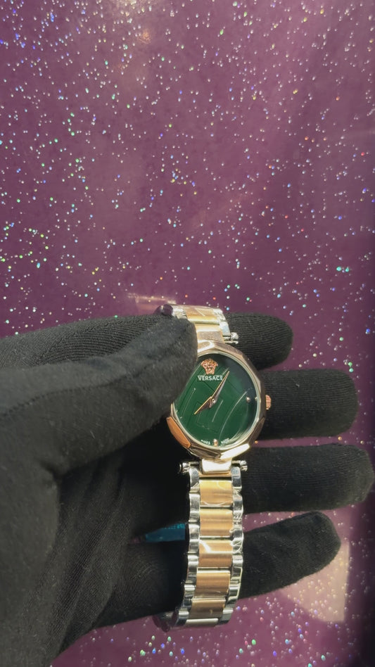VRSC- LADIES WATCH - ROSE GOLD WITH GREEN DIAL